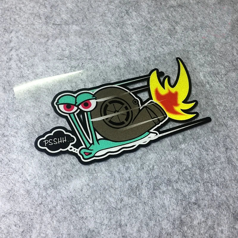 Klassisches Design lustige psshh Schnecken turbine Aufkleber Renn aufkleber Auto Aufkleber Dekoration