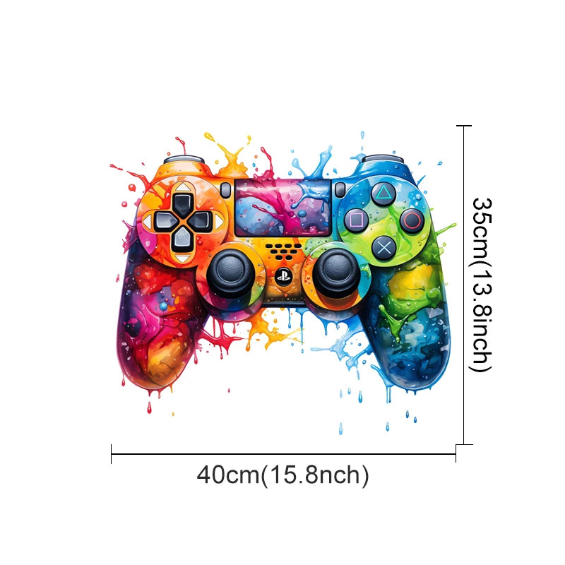 Graffiti Videospiel Joystick Wandtattoo Spielzimmer Gaming Zone Xbox Gamer Wandaufkleber Schlafzimmer Vinyl Home Decor