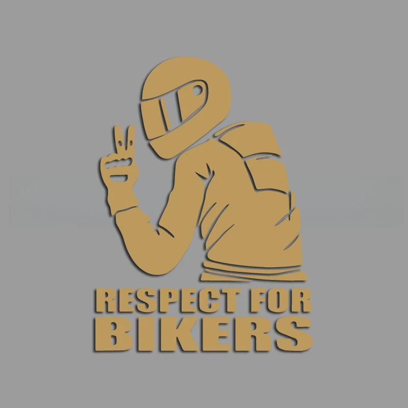 A motorcycle rider with a cool profile creative&funny stickers for cartoon fans&lover,high quality for car trucks motorcycles &l