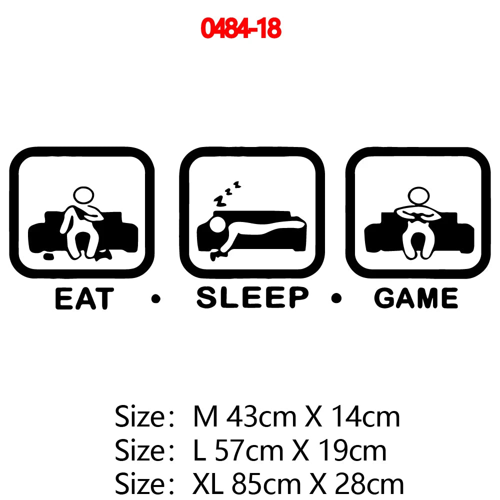 Erstellen Sie Gamer Wandaufkleber Vinyl Wandbild Tapete für Kinder Jungen Zimmer Dekoration Aufkleber Ps4 Gaming Poster Dekor Türaufkleber