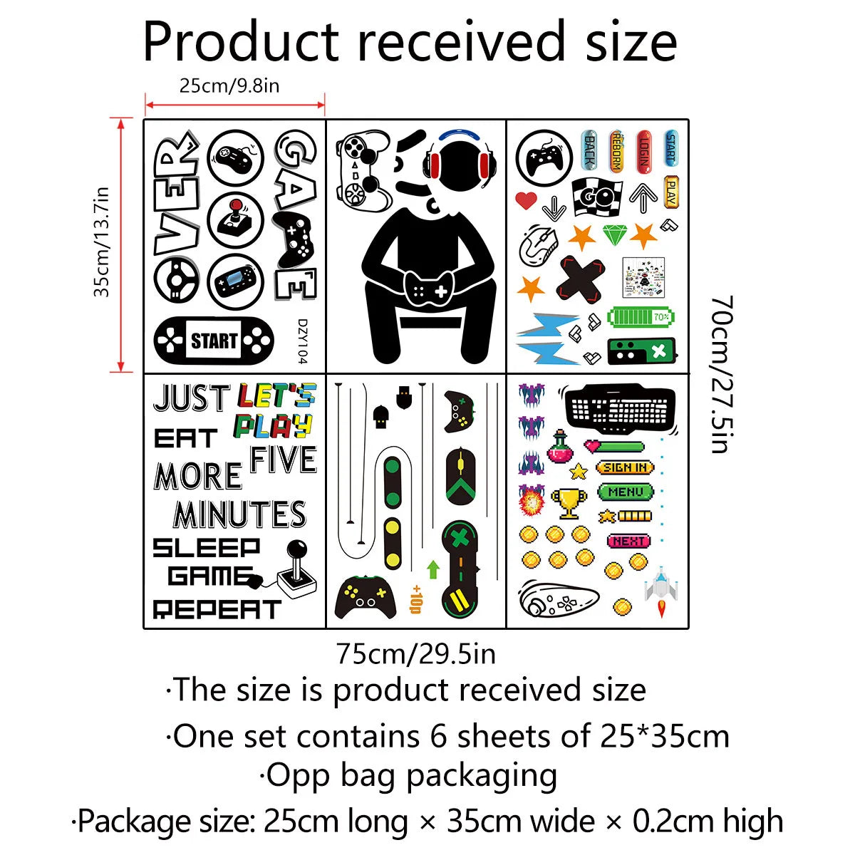 Unterhaltung Gamer Vinyl Wand Aufkleber Spiel Zimmer für Kinder Zimmer Dekoration Wand Wandmalereien Jungen Schlafzimmer Decor Gaming Poster Tapete