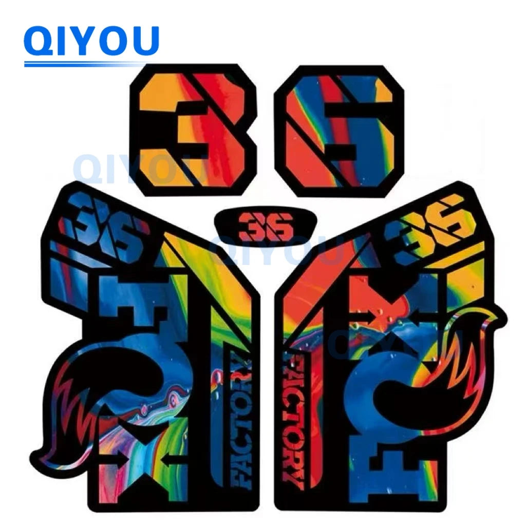 Foxs Aufkleber 36 38 34, All-Terrain-Fahrrad, Autoaufkleber