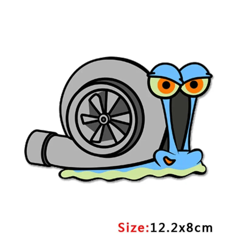 Klassisches Design lustige psshh Schnecken turbine Aufkleber Renn aufkleber Auto Aufkleber Dekoration