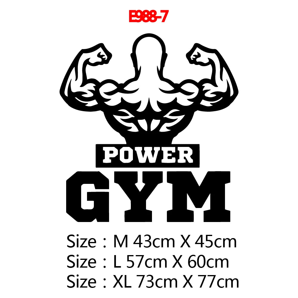 Große 73cmX104cm Fitness Zitat Vinyl Wand Aufkleber Für Studio Zimmer Decor Fitness Zimmer Aufkleber Motivieren Frse Vinyl Wand Abziehbilder