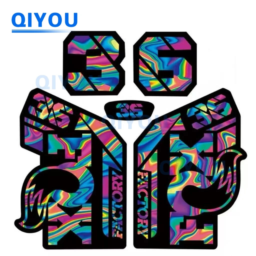 Foxs Aufkleber 36 38 34, All-Terrain-Fahrrad, Autoaufkleber