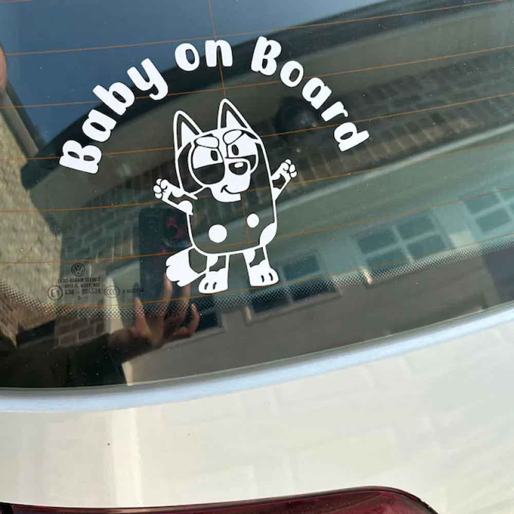 Baby an Bord Aufkleber Muffin Auto Styling Windows Stoßstange Aufkleber Dekor Zubehör Wasserdichte Tuning Teile