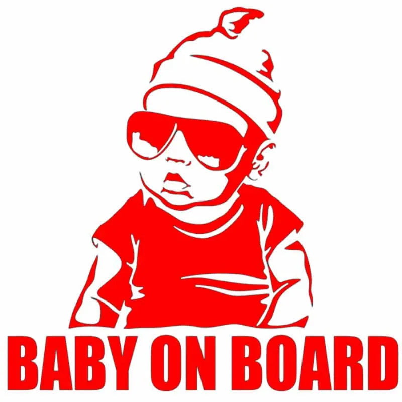 LYKX BABY AN BORD Kreative Mode Auto Aufkleber Schwanz Warnung Zeichen Vinyl Aufkleber