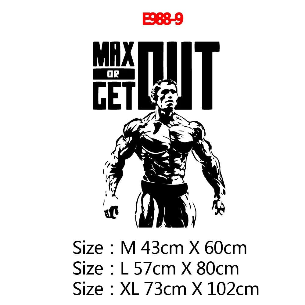 Große 73cmX104cm Fitness Zitat Vinyl Wand Aufkleber Für Studio Zimmer Decor Fitness Zimmer Aufkleber Motivieren Frse Vinyl Wand Abziehbilder