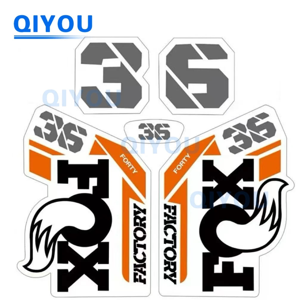 Foxs Aufkleber 36 38 34, All-Terrain-Fahrrad, Autoaufkleber