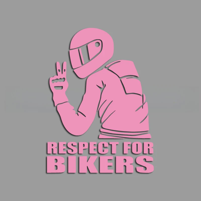 A motorcycle rider with a cool profile creative&funny stickers for cartoon fans&lover,high quality for car trucks motorcycles &l