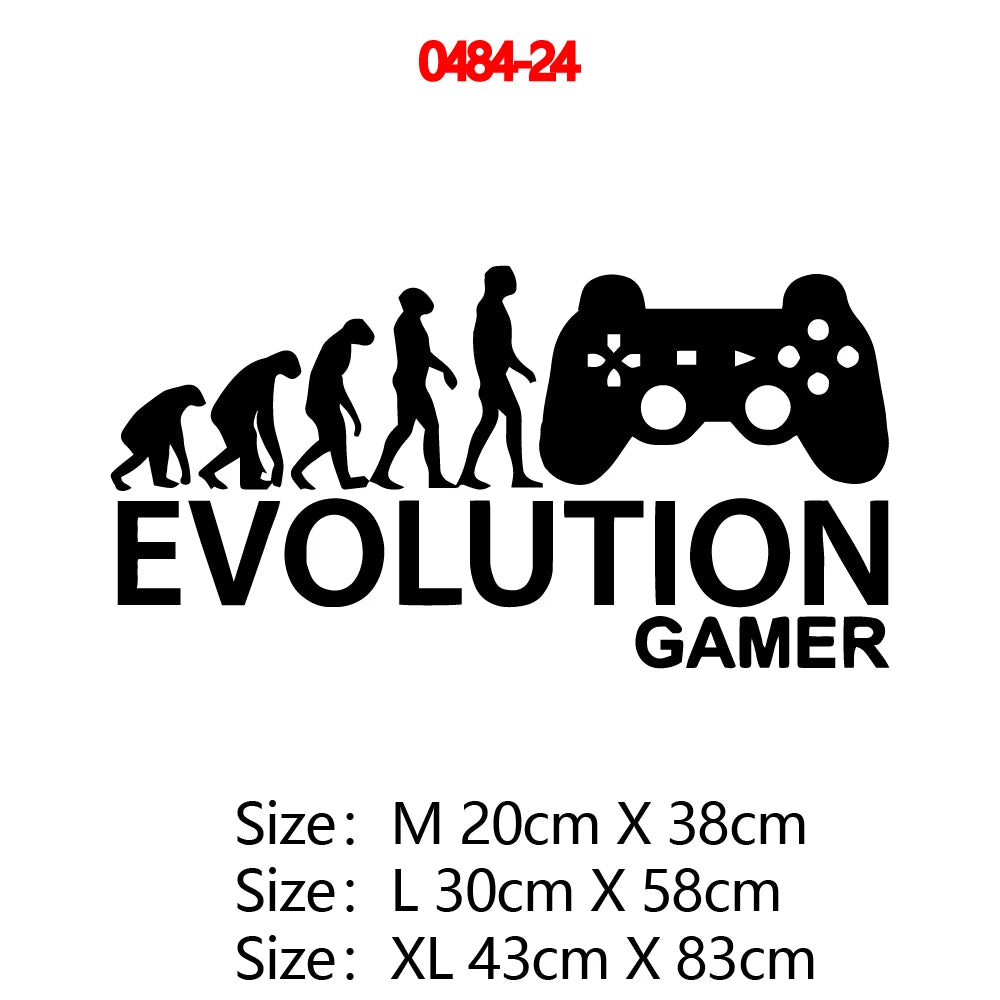 Erstellen Sie Gamer Wandaufkleber Vinyl Wandbild Tapete für Kinder Jungen Zimmer Dekoration Aufkleber Ps4 Gaming Poster Dekor Türaufkleber