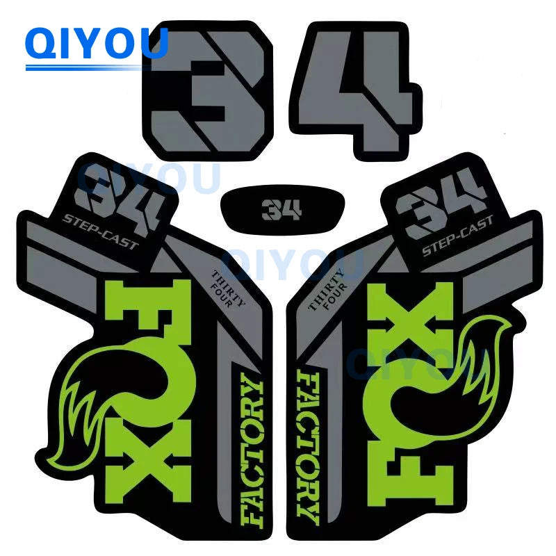 Foxs Aufkleber 36 38 34, All-Terrain-Fahrrad, Autoaufkleber