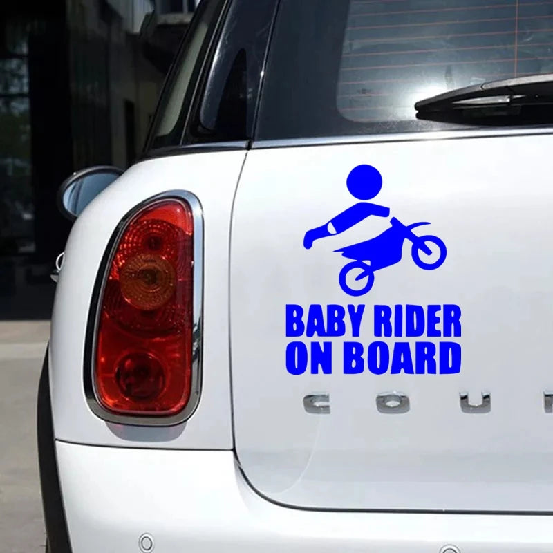 Verschiedene Größen Baby Rider an Bord, lustiger Vinyl-Autoaufkleber, wasserfester Autoaufkleber, Aufkleber auf dem Auto, LKW, Stoßstange, Heckscheibe