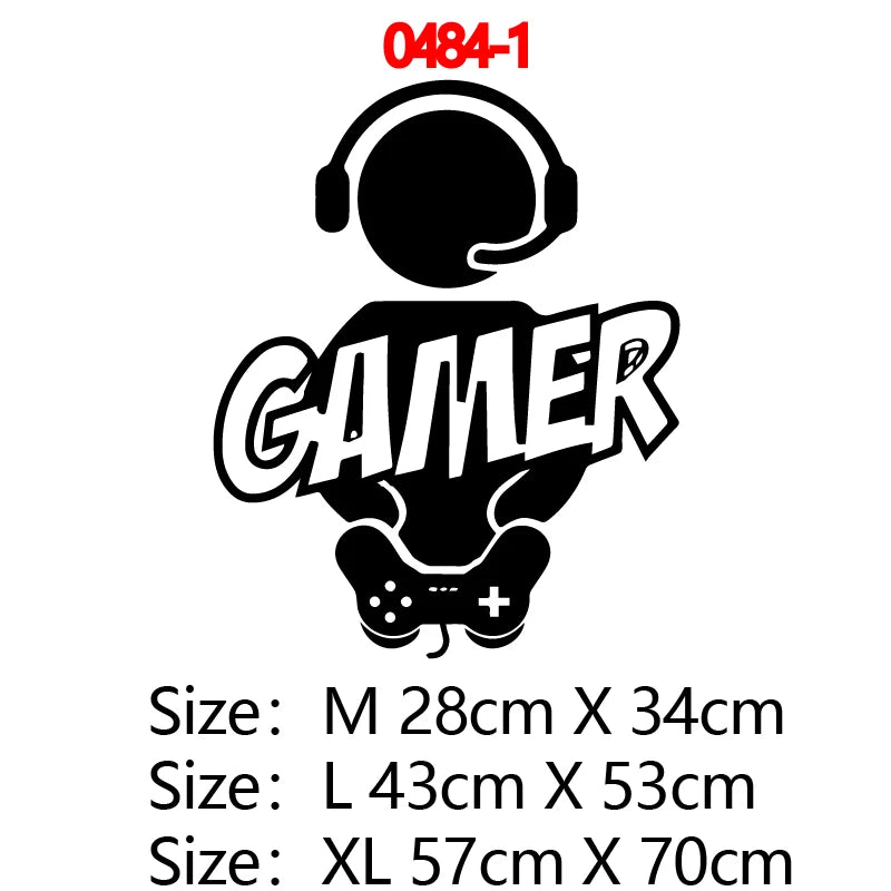 Geschnitzte Gamer Wand Aufkleber Vinyl Wandbild Tapete Für Kinder Jungen Zimmer Dekoration Decals Ps4 Gaming Poster Dekor Tür Aufkleber
