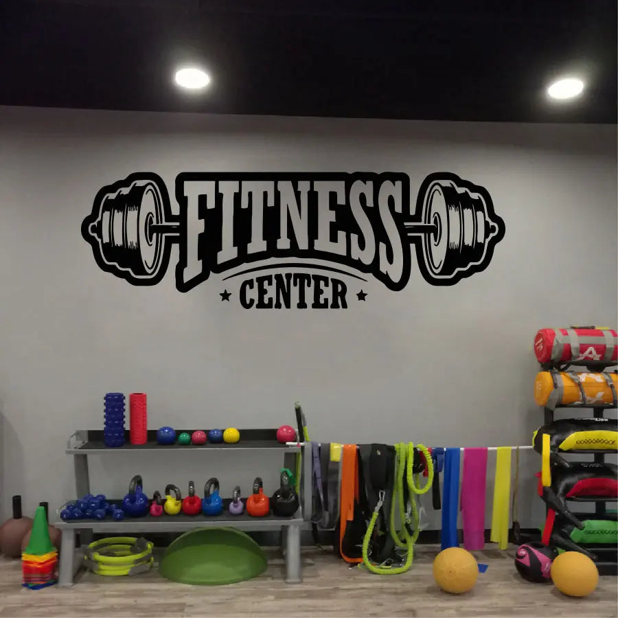 Gym Vinyl Dekor Wandtattoo Fitness Club Wanddekoration Aufkleber Heimdekoration Zubehör Fitness Center Kunstwandbild G606