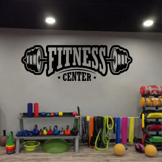 Gym Vinyl Dekor Wandtattoo Fitness Club Wanddekoration Aufkleber Heimdekoration Zubehör Fitness Center Kunstwandbild G606