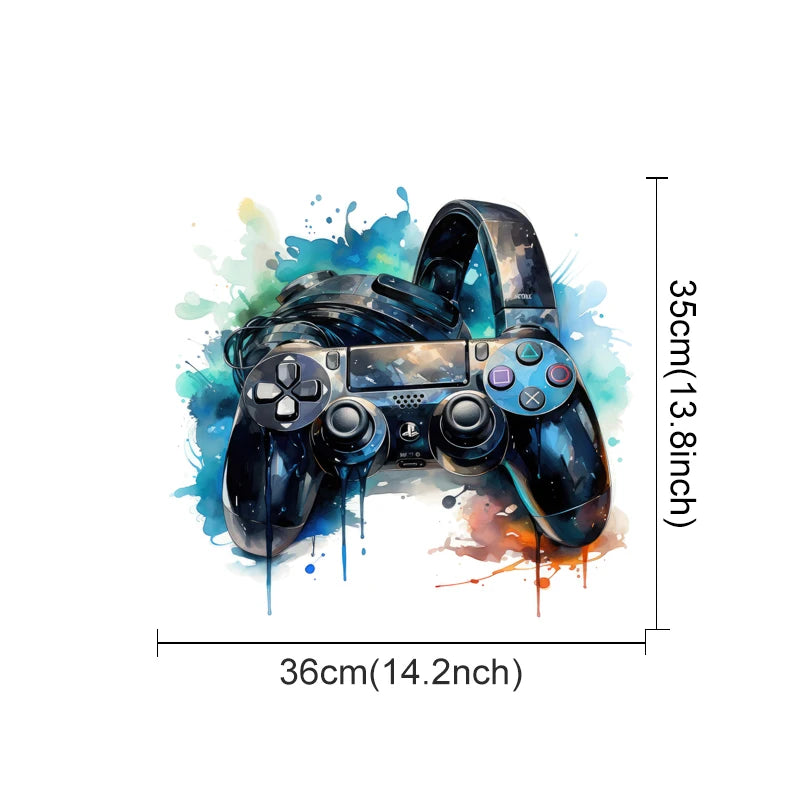 Graffiti Videospiel Joystick Wandtattoo Spielzimmer Gaming Zone Xbox Gamer Wandaufkleber Schlafzimmer Vinyl Home Decor