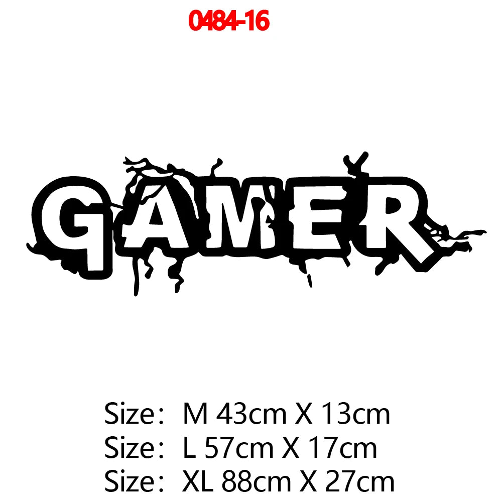 Erstellen Sie Gamer Wandaufkleber Vinyl Wandbild Tapete für Kinder Jungen Zimmer Dekoration Aufkleber Ps4 Gaming Poster Dekor Türaufkleber