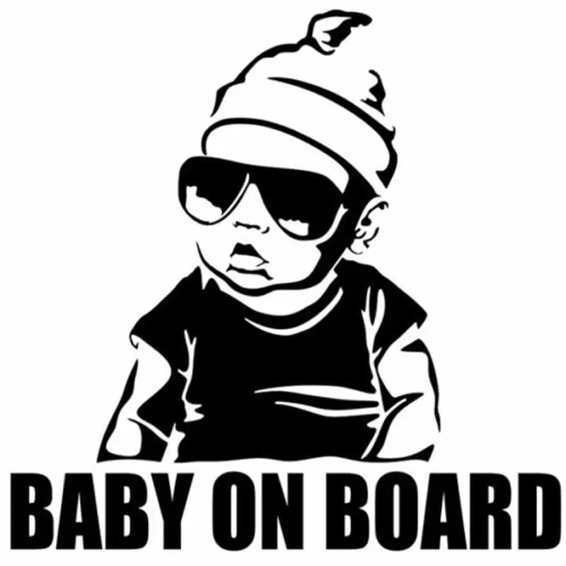 LYKX BABY AN BORD Kreative Mode Auto Aufkleber Schwanz Warnung Zeichen Vinyl Aufkleber