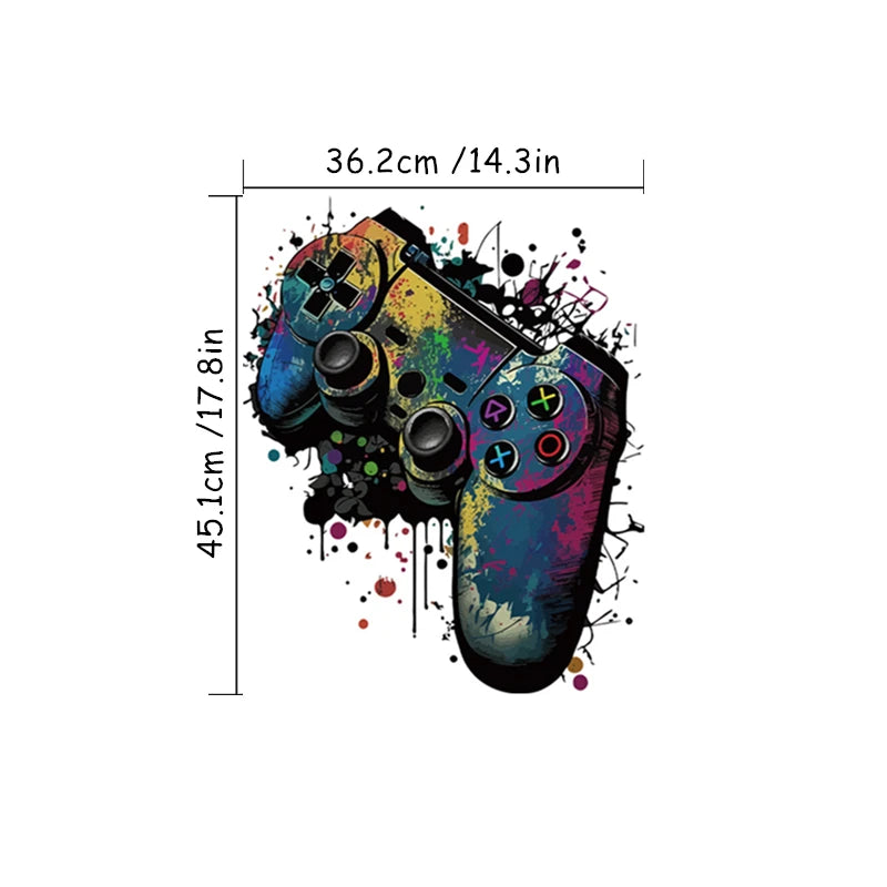 Coole E-Sport-Spielekonsole, 3D-Wandaufkleber