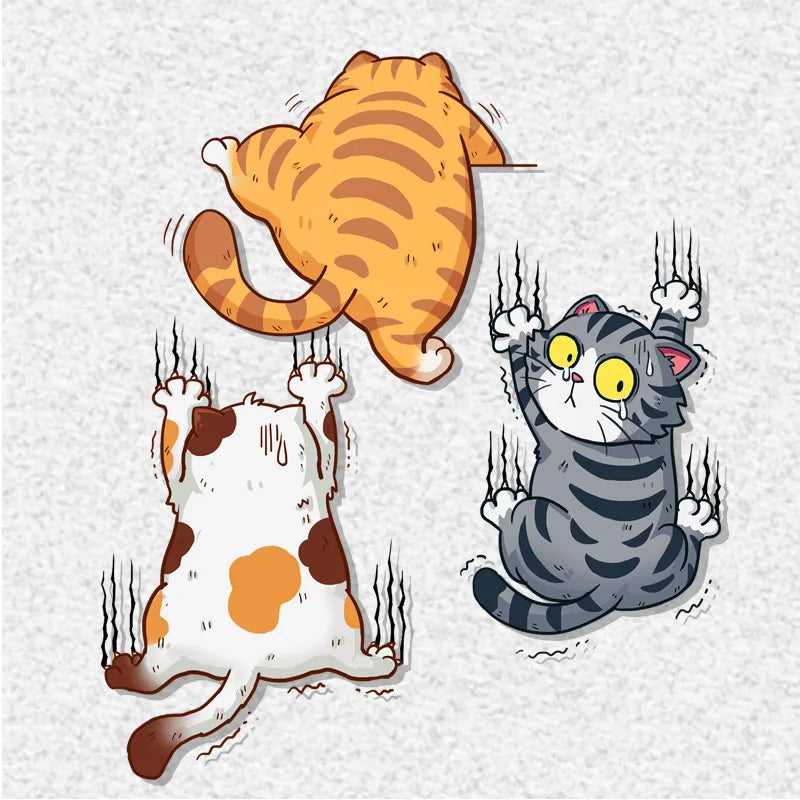 3 stücke Lustige Haustier Katze Auto Aufkleber Klettern Katzen Tier Styling Aufklebe