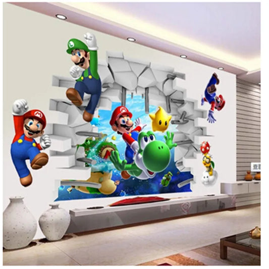 Super Player Wandaufkleber für Kinderzimmer Dekoration Cartoon Spiel Fans Wandtattoos Kunst Kinder Geburtstagsgeschenk