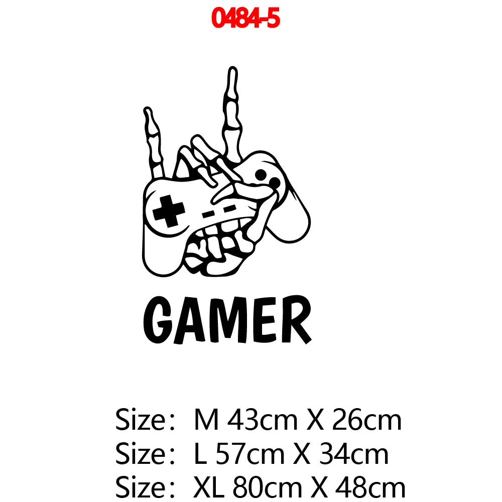 Erstellen Sie Gamer Wandaufkleber Vinyl Wandbild Tapete für Kinder Jungen Zimmer Dekoration Aufkleber Ps4 Gaming Poster Dekor Türaufkleber