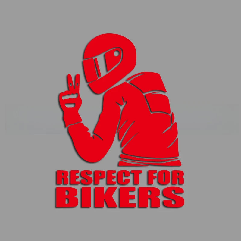 A motorcycle rider with a cool profile creative&funny stickers for cartoon fans&lover,high quality for car trucks motorcycles &l