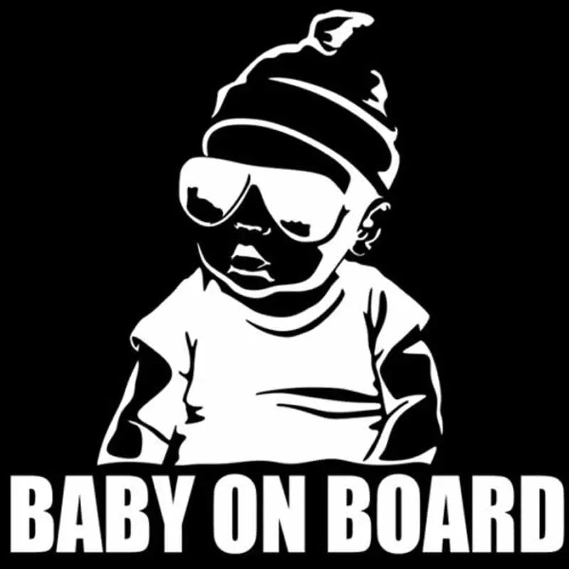 LYKX BABY AN BORD Kreative Mode Auto Aufkleber Schwanz Warnung Zeichen Vinyl Aufkleber