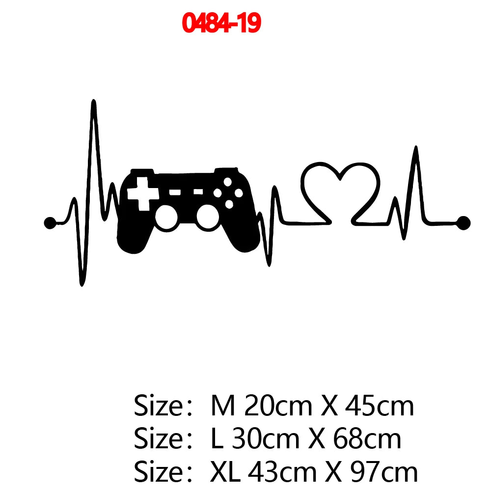 Erstellen Sie Gamer Wandaufkleber Vinyl Wandbild Tapete für Kinder Jungen Zimmer Dekoration Aufkleber Ps4 Gaming Poster Dekor Türaufkleber