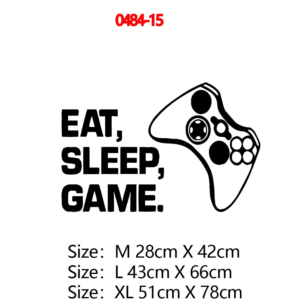 Erstellen Sie Gamer Wandaufkleber Vinyl Wandbild Tapete für Kinder Jungen Zimmer Dekoration Aufkleber Ps4 Gaming Poster Dekor Türaufkleber