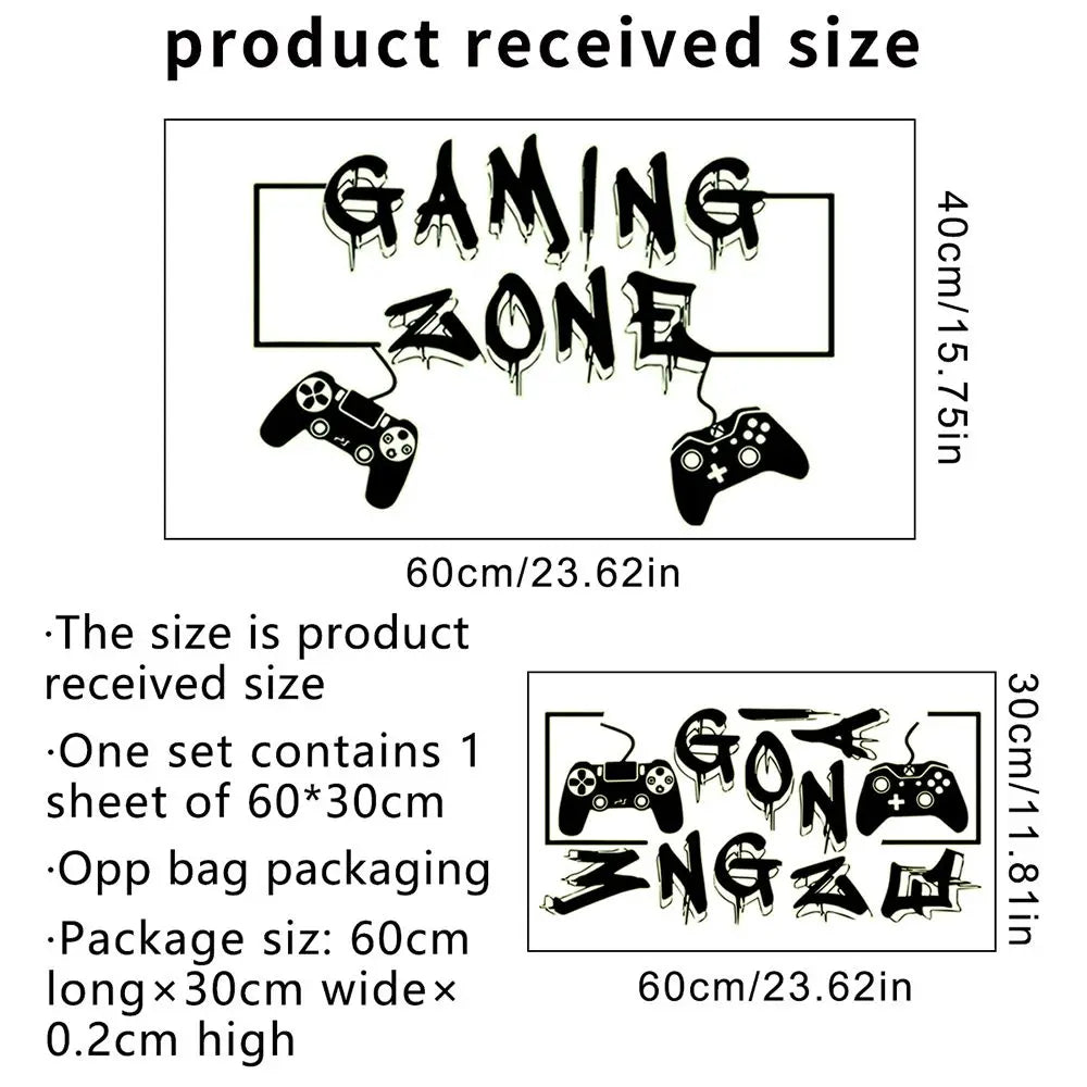 Cosmic Starry Sky Game Handle Gaming Zone Video Home Decor Leuchtender kreativer dekorativer, im Dunkeln leuchtender Wandaufkleber für das Wohnzimmer