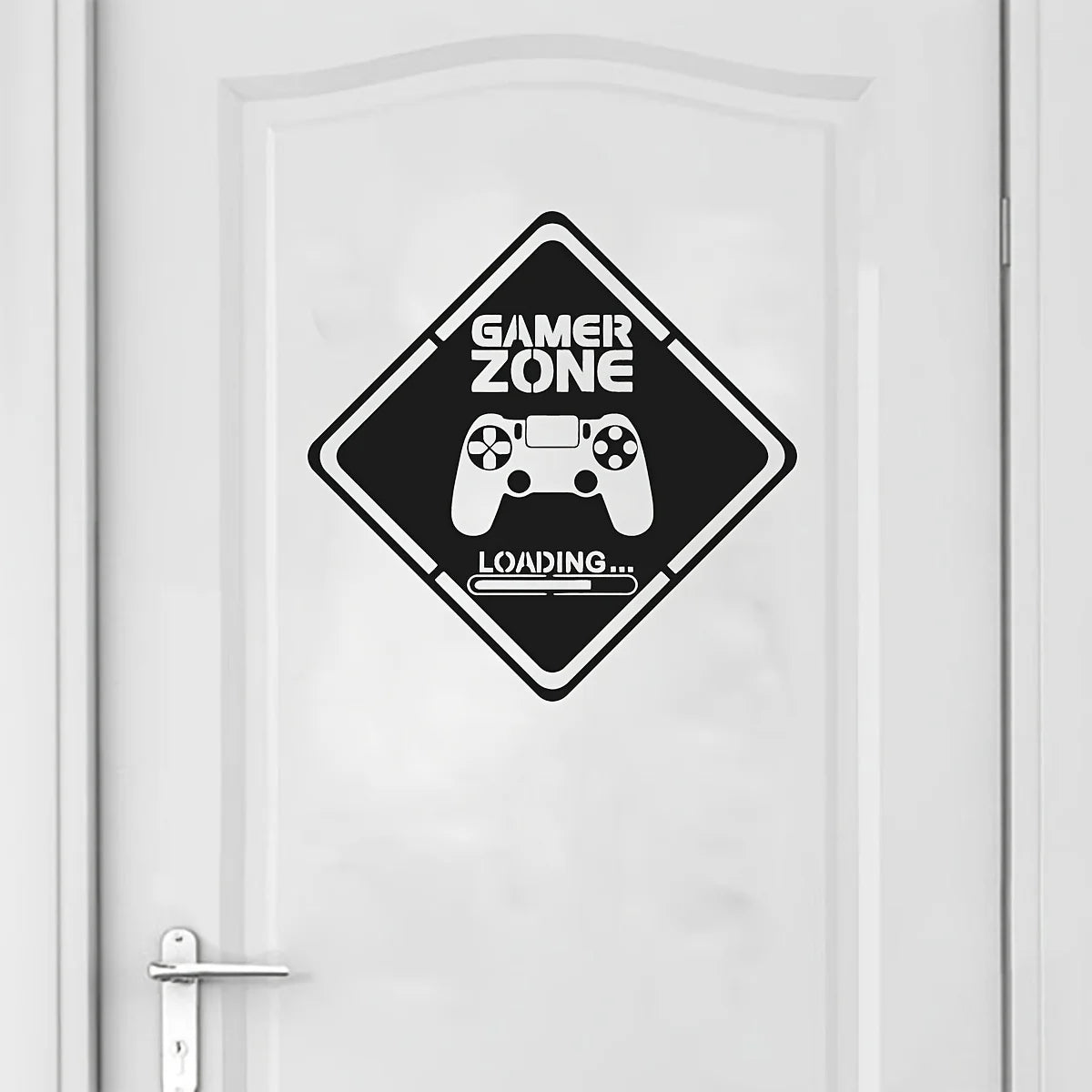 1 Stück Gamer Zone Tür Aufkleber Wand Vinyl Aufkleber, Controller Videospiel Kunst Aufkleber, für Wohnzimmer, Schlafzimmer, Heimdekoration