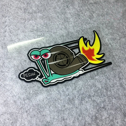 Klassisches Design lustige psshh Schnecken turbine Aufkleber Renn aufkleber Auto Aufkleber Dekoration