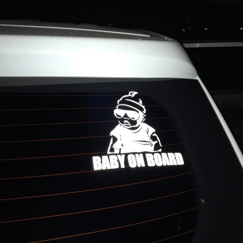 LYKX BABY AN BORD Kreative Mode Auto Aufkleber Schwanz Warnung Zeichen Vinyl Aufkleber