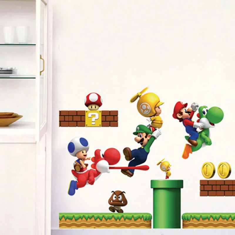 So Funny Cartoon Game Vinyl-Wandaufkleber für Heimdekoration, Kinderzimmer, Schlafzimmer, Super Boy Gamer, DIY-Puzzle, Gaming-Poster-Aufkleber