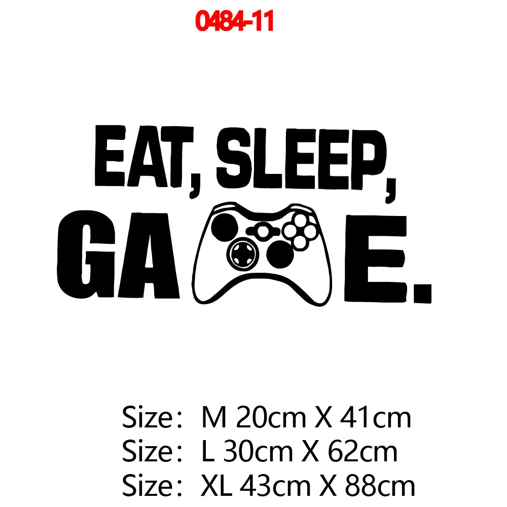 Erstellen Sie Gamer Wandaufkleber Vinyl Wandbild Tapete für Kinder Jungen Zimmer Dekoration Aufkleber Ps4 Gaming Poster Dekor Türaufkleber