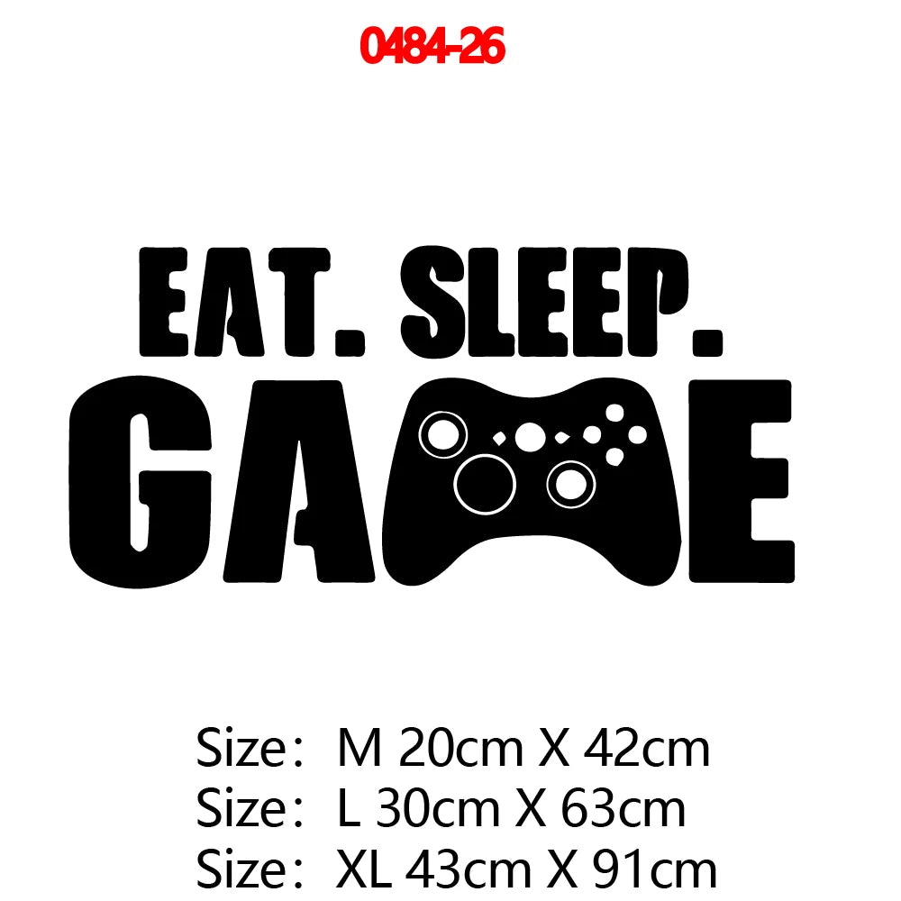 Erstellen Sie Gamer Wandaufkleber Vinyl Wandbild Tapete für Kinder Jungen Zimmer Dekoration Aufkleber Ps4 Gaming Poster Dekor Türaufkleber